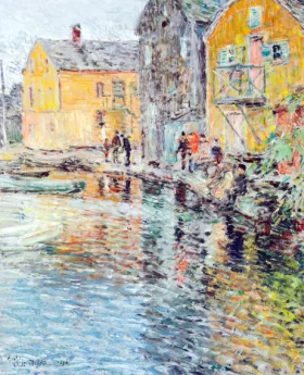 The Smelt Fishers, Cos Cob, Connecticut by Childe Hassam
