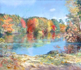 Walden Pond by Childe Hassam