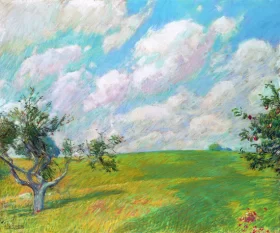 September Clouds 1891 by Childe Hassam