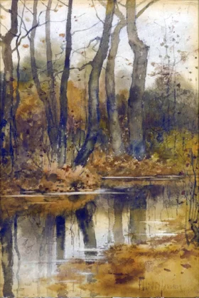 Stream in the Woods by Childe Hassam