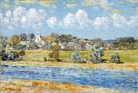 Landscape at Newfields, New Hampshire 1909 by Childe Hassam