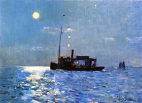 Isle of Shoals, Moonlight by Childe Hassam Isle of Shoals, Moonlight by Childe Hassam