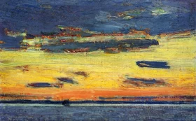 Sunset on the Sea, 1908 by Childe Hassam