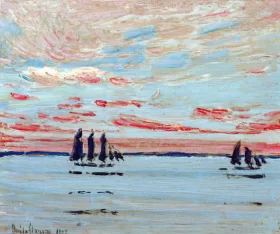 The New Moon 1904 by Childe Hassam