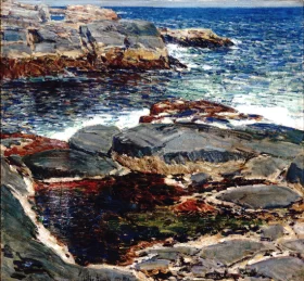 Rocks and Sea, Isles of Shoals by Childe Hassam