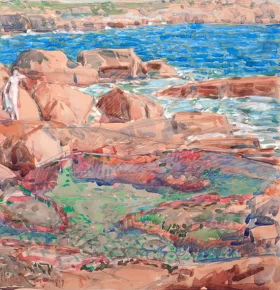 The Pretty Pool, Bass Rocks, 1919 by Childe Hassam