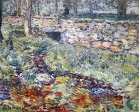 Stone Bridge, Old Lyme, Connecticut by Childe Hassam