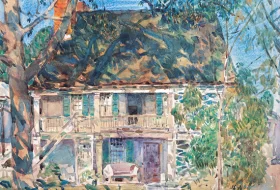 The Brush House 1916 by Childe Hassam