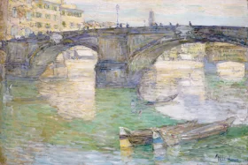 Ponte Santa Trinità 1897 by Childe Hassam