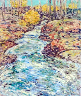 Landscape with Brook by Childe Hassam