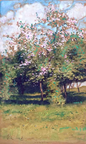 Blossoming Trees 1882 by Childe Hassam