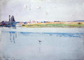 Chatou near Bougival 1889 by Childe Hassam