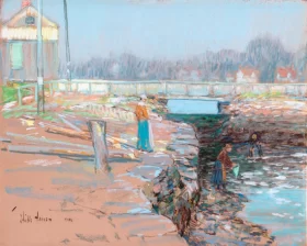 The Mill Dam, Cos Cob 1903 by Childe Hassam