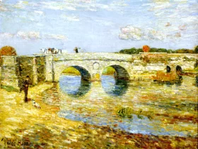 Bridge over the Stour 1897 by Childe Hassam