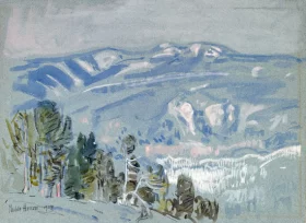 Looking Towards Mount Adams from Mount Hood 1904 by Childe Hassam