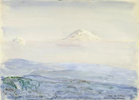 Adams and St. Helens, Early Morning 1904 by Childe Hassam