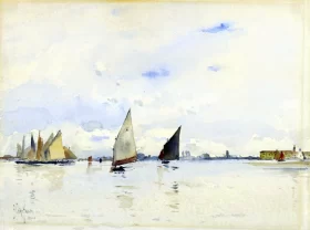 The Lagoon (Venice) 1883 by Childe Hassam