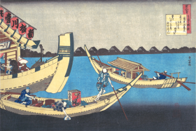 Poem by Kiyohara no Fukayabu by Katsushika Hokusai Poem by Kiyohara no Fukayabu by Katsushika Hokusai