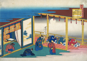 Poem by Sanjō-in by Katsushika Hokusai Poem by Sanjō-in by Katsushika Hokusai