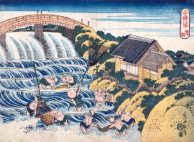 Waiting Nets by Katsushika Hokusai Waiting Nets by Katsushika Hokusai