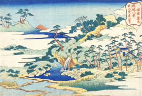 The Sacred Spring at Jōgaku 1832 by Katsushika Hokusai