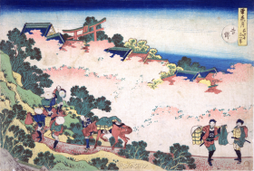 Cherry Blossoms at Yoshino (Yoshino) by Katsushika Hokusai
