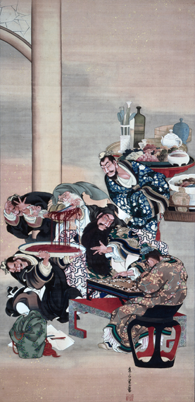 Operating on Guanyu's Arm by Katsushika Hokusai