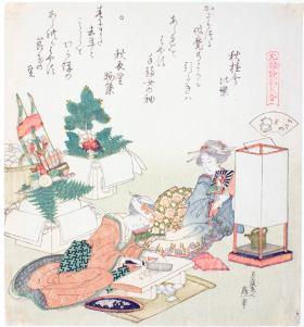 Chopping Rice Cakes by Katsushika Hokusai