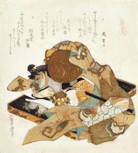 Hobby Horse by Katsushika Hokusai