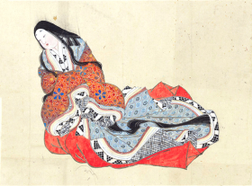 Court Lady by Katsushika Hokusai Court Lady by Katsushika Hokusai