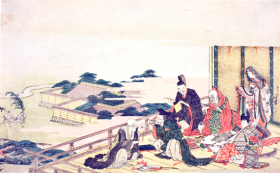Six immortal poets preparing for the Tanabata festival by Katsushika Hokusai Six immortal poets preparing for the Tanabata festival by Katsushika Hokusai