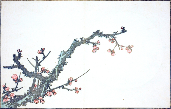 Blooming Plum Tree by Katsushika Hokusai, oil painting reproduction on canvas Blooming Plum Tree by Katsushika Hokusai