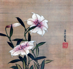 Lilies by Katsushika Hokusai Lilies by Katsushika Hokusai