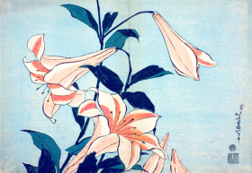 Lilies by Katsushika Hokusai Lilies by Katsushika Hokusai