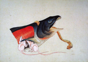 Salmon and Mice by Katsushika Hokusai