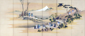 Country Scenes and Mount Fuji by Katsushika Hokusai