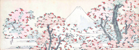 Fuji over Cherry Blossom by Katsushika Hokusai