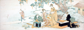 Picnic party by Katsushika Hokusai