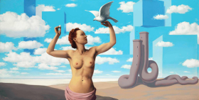 Le domaine enchanté (II) by René Magritte