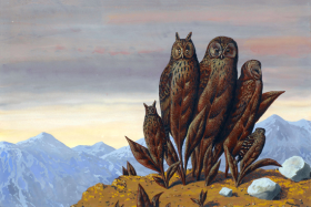 The companions of fear by René Magritte