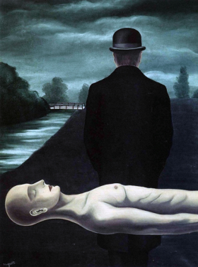 Les rêveries du promeneur solitaire by René Magritte