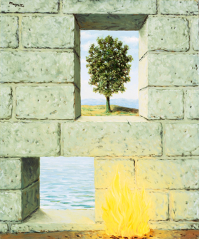 Mental complacency by René Magritte