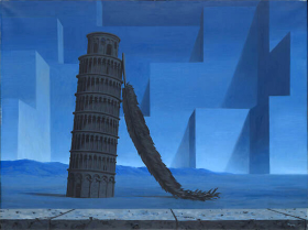 Night in Pisa (La nuit de Pise) by René Magritte