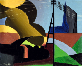 La Locomotive by René Magritte