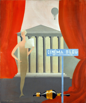 Cinéma bleu by René Magritte