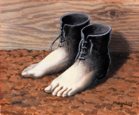 Le modèle rouge by René Magritte
