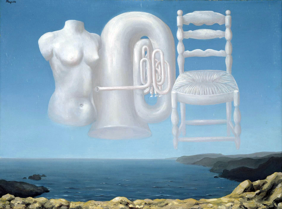Le Temps Menaçant (Threatening Weather) by René Magritte, oil painting reproduction on canvas Le Temps Menaçant (Threatening Weather) by René Magritte