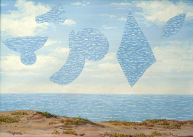 Les derniers voiliers (The last sailing ships) by René Magritte