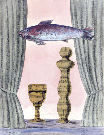 L’esprit et la forme by René Magritte, oil painting reproduction on canvas L'esprit et la forme by René Magritte