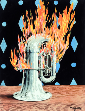La découverte du feu by René Magritte